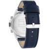 Montre homme Tommy Hilfiger Lars 46 mm réf. 1792063, cadran bleu, bracelet cuir – vue de trois-quarts