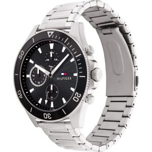 Montre homme Tommy Hilfiger Larson réf. 1791916, boîtier 44 mm, acier inoxydable – vue principale, Horlova Maroc