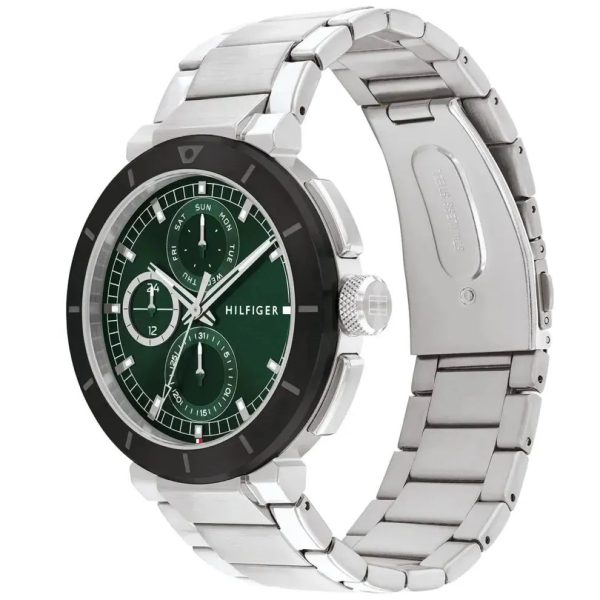 Montre homme Tommy Hilfiger Lorenzo réf. 1792117, mouvement quartz, boîtier 44 mm, acier inoxydable, étanche 50 m – deuxième vue