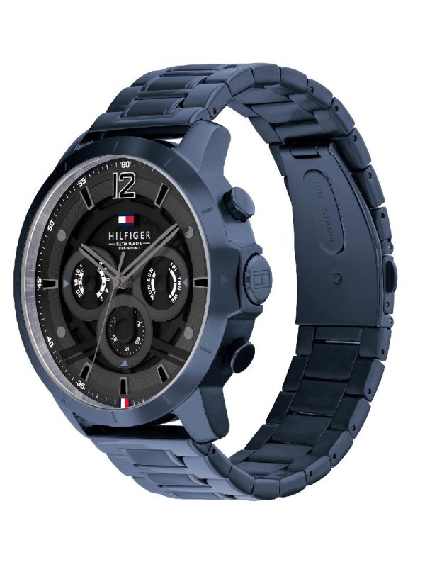 Montre homme Tommy Hilfiger Luca réf. 1710493, chronographe quartz, acier inoxydable – deuxième vue