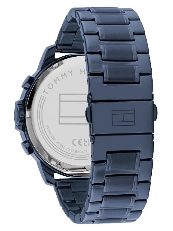 Montre homme Tommy Hilfiger Luca réf. 1710493, chronographe quartz, acier inoxydable – troisième vue