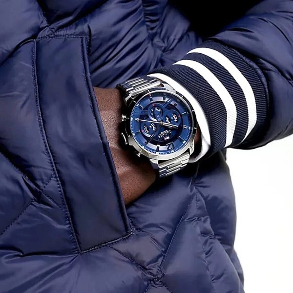 Montre homme Tommy Hilfiger Luca réf. 1710492, mouvement quartz, boîtier 50 mm, acier inoxydable, étanche 50 m – deuxième vue