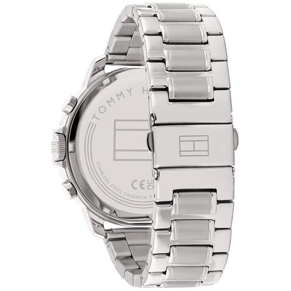 Montre homme Tommy Hilfiger Luca réf. 1710492, mouvement quartz, boîtier 50 mm, acier inoxydable, étanche 50 m – quatrième vue