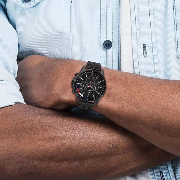Montre homme Tommy Hilfiger Mason réf. 1791935, mouvement quartz, boîtier 44 mm, acier inoxydable, étanche 50 m – deuxième vue