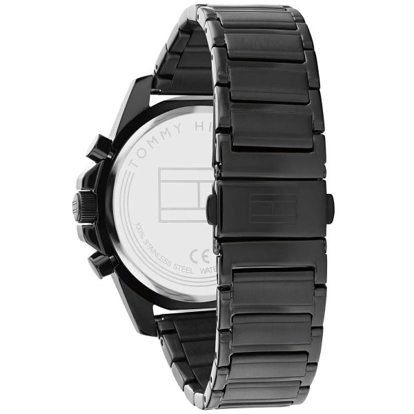 Montre homme Tommy Hilfiger Mason réf. 1791935, mouvement quartz, boîtier 44 mm, acier inoxydable, étanche 50 m – quatrième vue