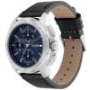 Montre homme Tommy Hilfiger Navy 44 mm réf. 1710619, cadran bleu marine, mouvement quartz – autre angle