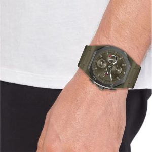 Montre homme Tommy Hilfiger Néo réf. 1792121, mouvement quartz, boîtier 44 mm, silicone, étanche 50 m – vue principale, Horlova Maroc