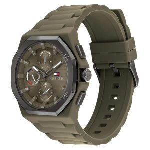 Montre homme Tommy Hilfiger Néo réf. 1792121, mouvement quartz, boîtier 44 mm, silicone, étanche 50 m – deuxième vue