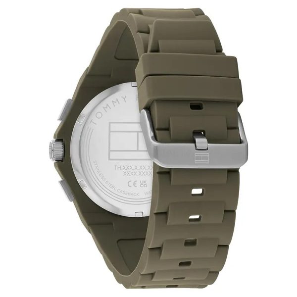 Montre homme Tommy Hilfiger Néo réf. 1792121, mouvement quartz, boîtier 44 mm, silicone, étanche 50 m – troisième vue
