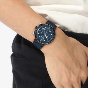Montre homme Tommy Hilfiger ONE réf. 1513998, mouvement quartz, boîtier 44 mm, acier inoxydable, silicone – vue principale, Horlova Maroc