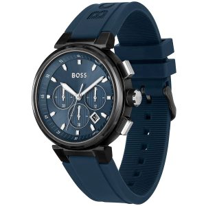Montre homme Tommy Hilfiger ONE réf. 1513998, mouvement quartz, boîtier 44 mm, acier inoxydable, silicone, verre minéral – deuxième vue