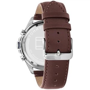 Montre homme Tommy Hilfiger Owen réf. 1791965, chronographe quartz, boîtier 46 mm, cuir, étanche 50 m – deuxième vue