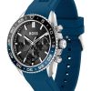 Montre homme Tommy Hilfiger Runner réf. 1514245, chronographe quartz, boîtier 44 mm, silicone, verre minéral, étanche 50 m – deuxième vue