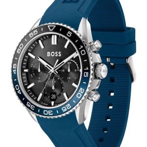 Montre homme Tommy Hilfiger Runner réf. 1514245, chronographe quartz, boîtier 44 mm, silicone, verre minéral, étanche 50 m – deuxième vue