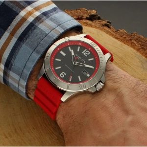 Montre homme Tommy Hilfiger Ryan réf. 1710540, mouvement quartz, boîtier 46 mm, silicone – vue principale, Horlova Maroc