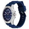 Montre homme Tommy Hilfiger Ryan réf. 1791991, mouvement quartz, boîtier 46 mm, silicone – vue principale, Horlova Maroc