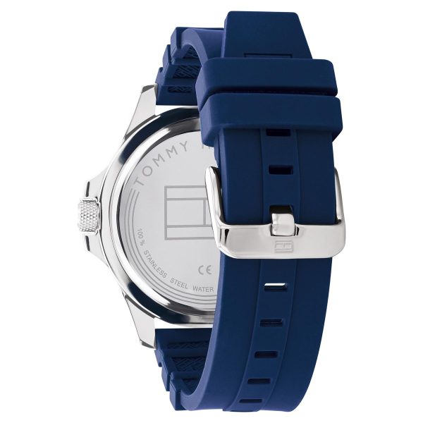 Montre homme Tommy Hilfiger Ryan réf. 1791991, mouvement quartz, boîtier 46 mm, silicone – troisième vue