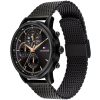 Montre homme Tommy Hilfiger Stewart 44 mm réf. 1710610, cadran noir, mouvement quartz – autre angle