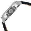 Montre homme Tommy Hilfiger Trent 46 mm réf. 1791050, cadran noir, bracelet cuir – autre angle