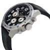 Montre homme Tommy Hilfiger Trent 46 mm réf. 1791050, cadran noir, bracelet cuir – vue rapprochée