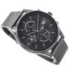Montre homme Tommy Hilfiger Weston 44 mm réf. 1710506, cadran noir, bracelet acier – autre angle