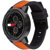 Montre homme Tommy Hilfiger Wynwood 50 mm réf. 1710583, cadran noir, mouvement quartz – autre angle
