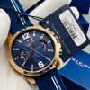 Montre homme Tommy Hilfiger Yacht réf. 1791474, chronographe quartz, boîtier 46 mm, silicone – vue principale, Horlova Maroc