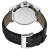 Montre mixte Burberry Check 42 mm réf. BU9356, cadran noir, mouvement quartz chronographe – vue de trois-quarts