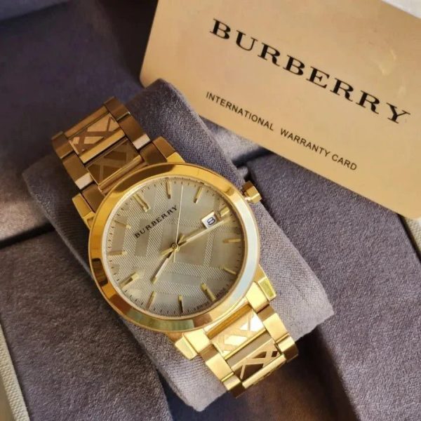 Montre mixte Burberry The City réf. BU9038, mouvement quartz, boîtier 38 mm, acier inoxydable, verre saphir – troisième vue