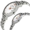 Montre mixte Emporio Armani Ontre 41 mm réf. AR90000, cadran blanc, mouvement quartz – vue de face | Horlova Maroc