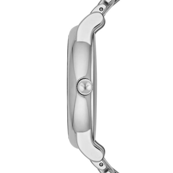 Montre mixte Emporio Armani Ontre 41 mm réf. AR90000, cadran blanc, mouvement quartz – autre angle