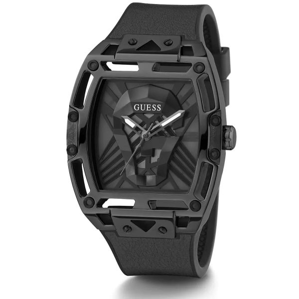 Montre mixte Guess réf. GW0500G2, mouvement quartz, boîtier 44 mm, caoutchouc – quatrième vue