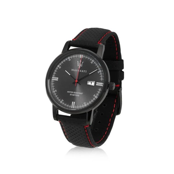 Montre mixte Maserati Eleganza réf. R8851130001, mouvement quartz, boîtier 42 mm, acier inoxydable, cuir, verre minéral – deuxième vue