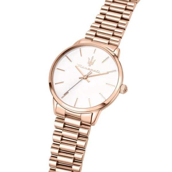Montre mixte Maserati Royale réf. R8853147506, mouvement quartz, boîtier 36 mm, acier inoxydable, verre minéral – troisième vue