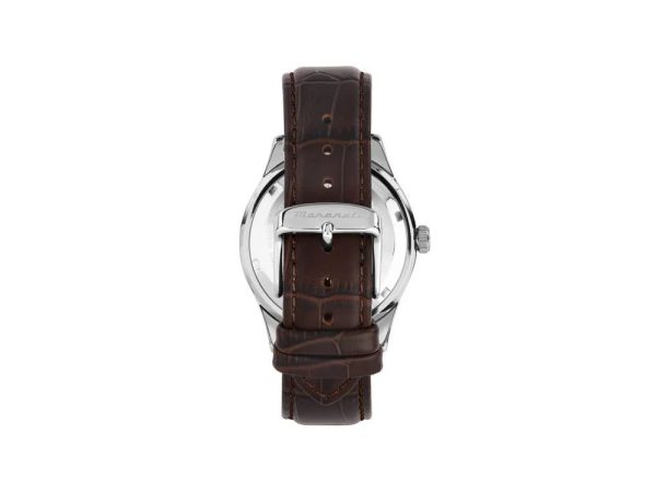 Montre mixte Maserati Sorpasso réf. R8851124004, chronographe quartz, boîtier 42 mm, acier inoxydable, cuir, verre minéral – deuxième vue