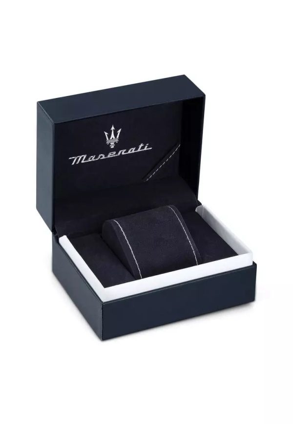 Montre mixte Maserati Successo réf. R8851121016, chronographe quartz, boîtier 44 mm, acier inoxydable, verre minéral – quatrième vue