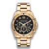 Montre mixte Michael Kors Brecken Allure réf. MK8481, chronographe quartz, boîtier 44 mm, acier inoxydable – vue principale, Horlova Maroc