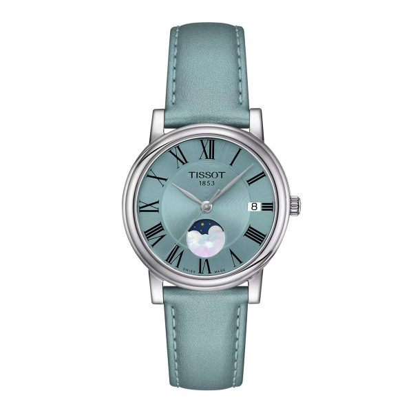 Montre mixte Tissot Carson Premium réf. T1222231635300, mouvement quartz, boîtier 32 mm, verre saphir – vue principale, Horlova Maroc