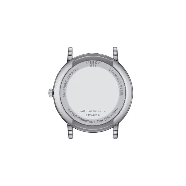 Montre mixte Tissot Carson Premium Moonphase réf. T1224231103300, mouvement quartz, boîtier 40 mm, acier inoxydable – quatrième vue