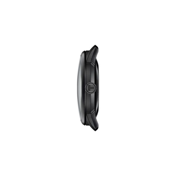 Montre mixte Tissot Chemin réf. T1398363644100, mouvement automatique, boîtier 39 mm, acier inoxydable, cuir, verre saphir – deuxième vue