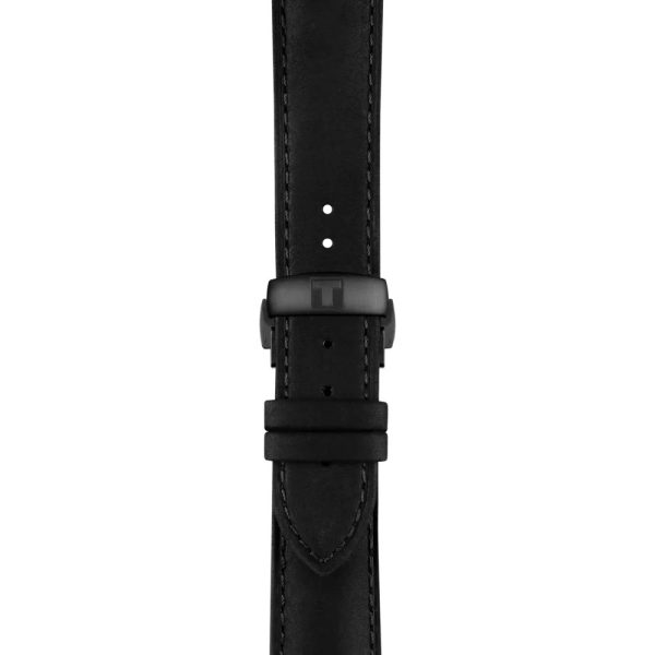 Montre mixte Tissot Chemin réf. T1398363644100, mouvement automatique, boîtier 39 mm, acier inoxydable, cuir, verre saphir – quatrième vue