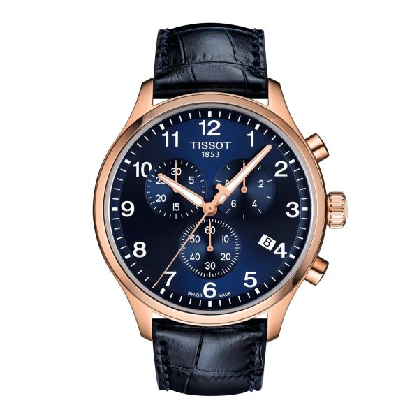 Montre mixte Tissot Chrono XL réf. T1166173604200, chronographe quartz, boîtier 45 mm, verre saphir – vue principale, Horlova Maroc