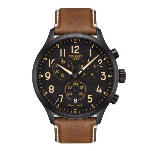 Montre mixte Tissot Chrono XL réf. T1166173605203, chronographe quartz, boîtier 45 mm, verre saphir – vue principale, Horlova Maroc