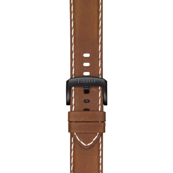 Montre mixte Tissot Chrono XL réf. T1166173605203, chronographe quartz, boîtier 45 mm, acier inoxydable, cuir, verre saphir – troisième vue
