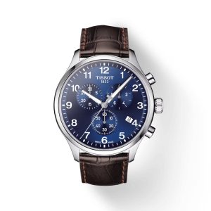 Montre mixte Tissot Chrono XL Classic réf. T1166171604700, chronographe quartz, boîtier 45 mm, verre saphir – vue principale, Horlova Maroc