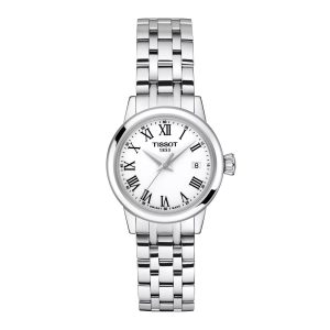Montre mixte Tissot Classic Dream réf. T1292101101300, mouvement quartz, boîtier 28 mm, acier inoxydable – vue principale, Horlova Maroc