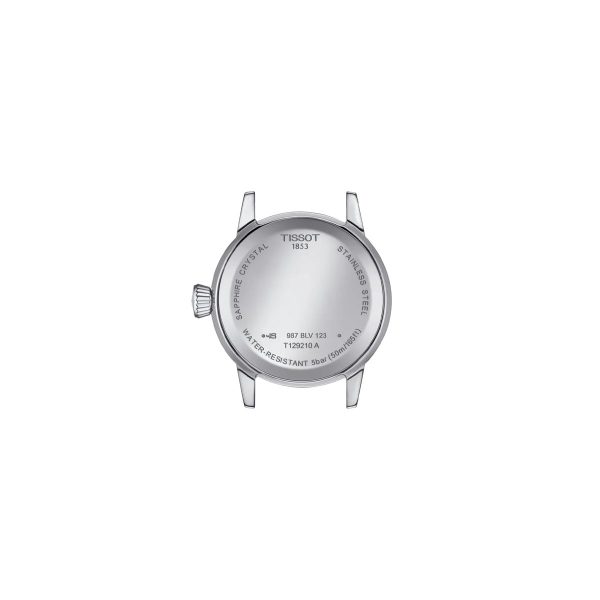 Montre mixte Tissot Classic Dream réf. T1292101101300, mouvement quartz, boîtier 28 mm, acier inoxydable, verre saphir – troisième vue