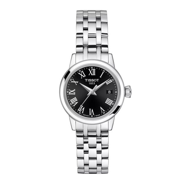 Montre mixte Tissot Classic Dream réf. T1292101105300, mouvement quartz, boîtier 28 mm, acier inoxydable – vue principale, Horlova Maroc