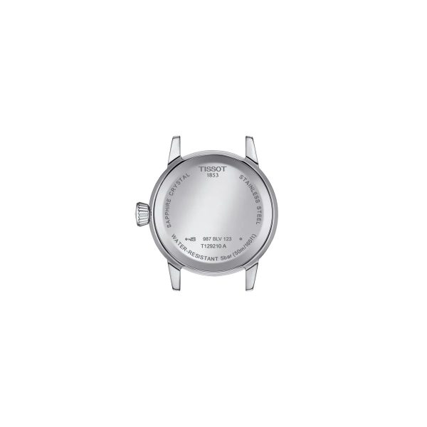Montre mixte Tissot Classic Dream réf. T1292101105300, mouvement quartz, boîtier 28 mm, acier inoxydable, verre saphir – troisième vue