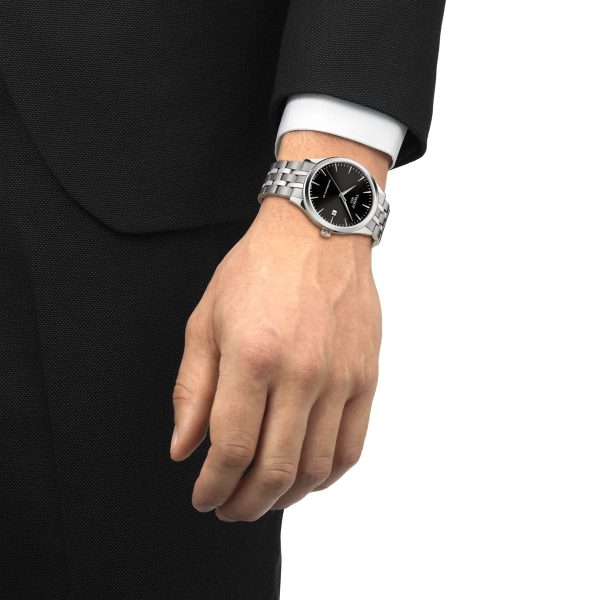 Montre mixte Tissot Classic Dream réf. T1584071105100, mouvement automatique, boîtier 40 mm, acier inoxydable, étanche 50 m – deuxième vue